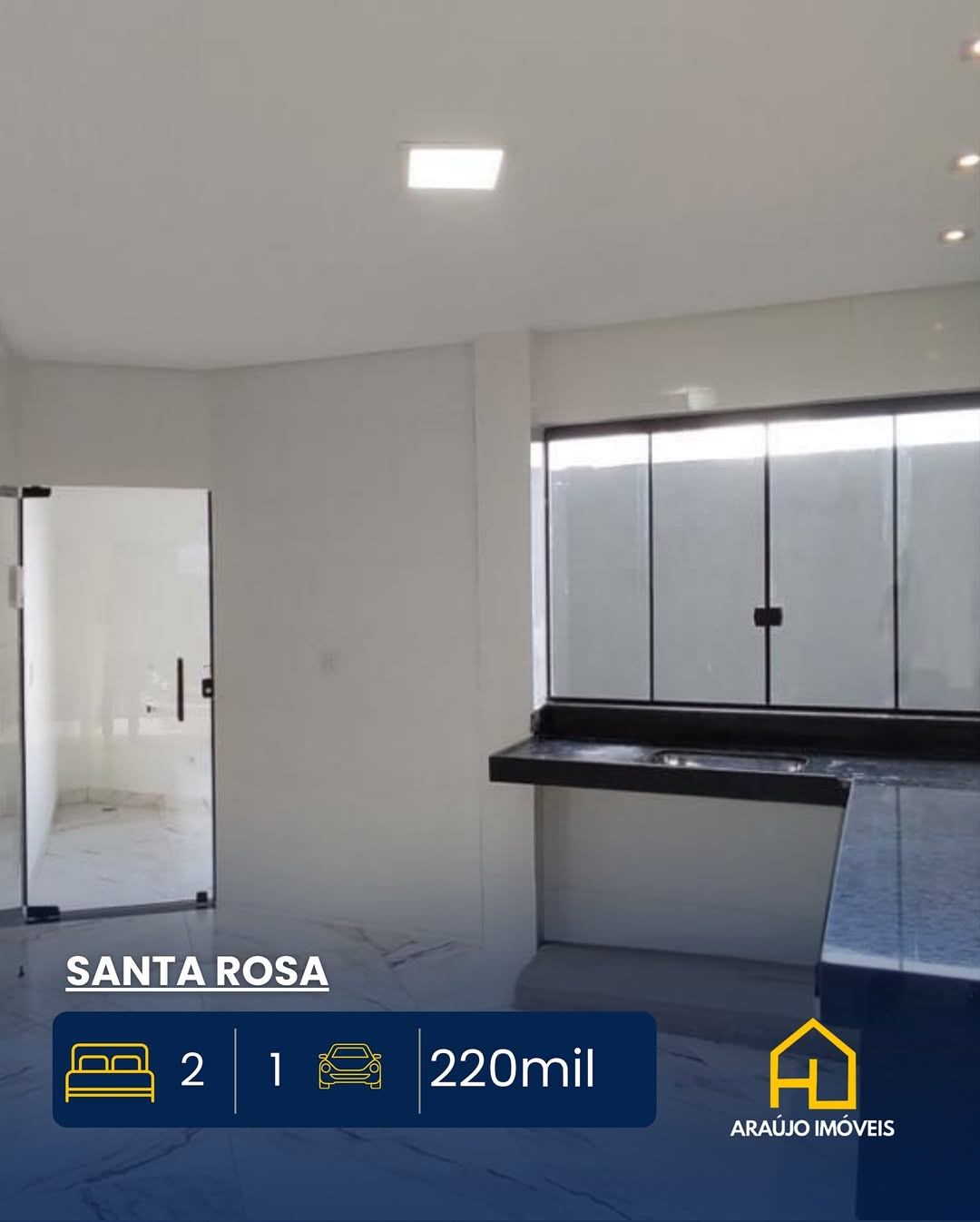 Apartamento térreo no Santa RosaUm espaço completo, moderno e pronto pra morar!✨ 2 quartos✨ Sala