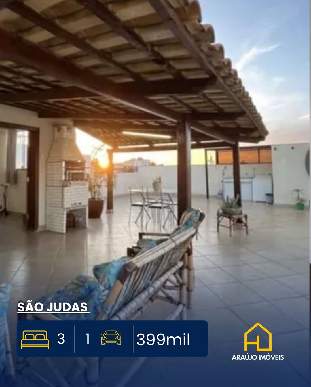 COBERTURA RESIDENCIAL – BAIRRO SÃO JUDAS ✨💰 De R$ 460.000 por apenas R$ 399.000👉 Imóvel muito