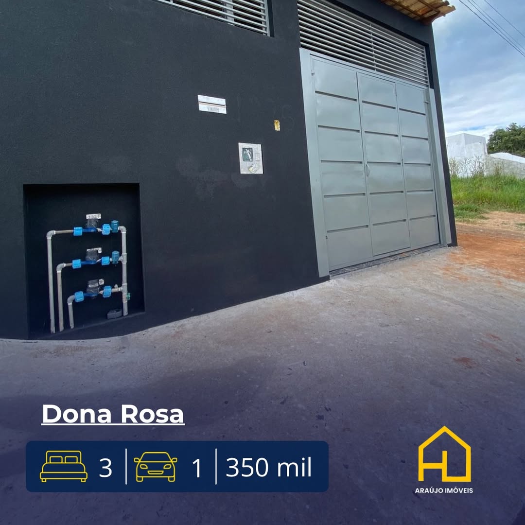 🏠 Casa no Bairro DONA ROSA3 quartos SalaCozinha com bancada em granito Banheiro Área de serviço