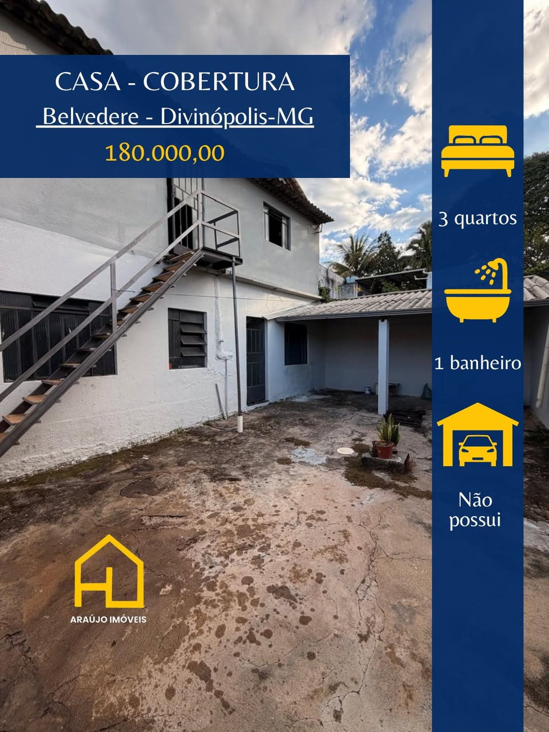 🏠 Casa no Belvedere com Cobertura Exclusiva✨ Detalhes do imóvel-• 3 quartos • Sala • Banheiro s