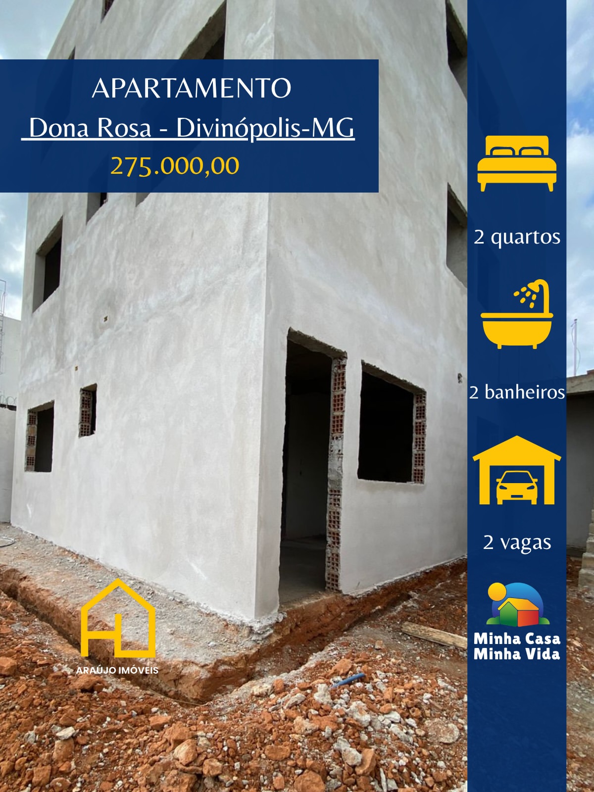🏢 Apartamento térreo com área Privativa EM CONSTRUÇÃO NO BAIRRO DONA ROSA 🛏️ 2 quartos sendo u