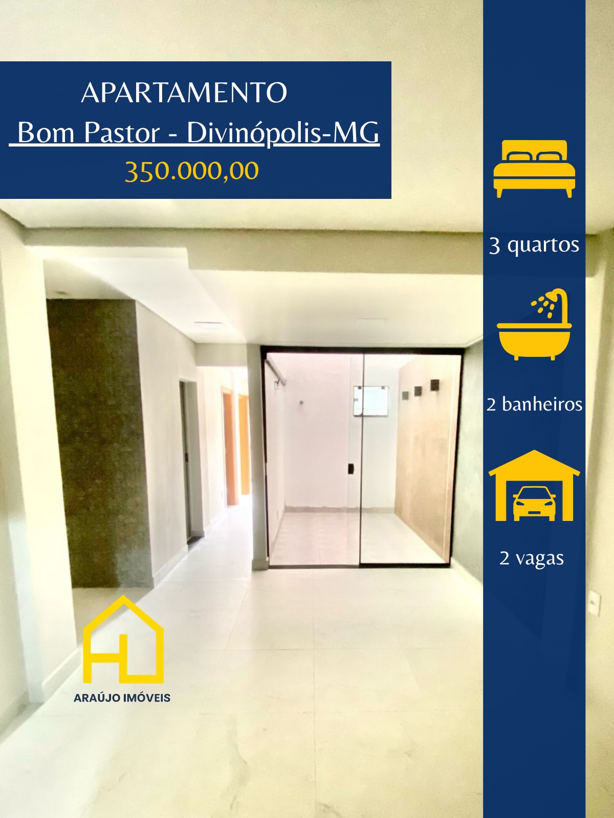 🏢 Apartamento no Bairro Bom Pastor 🛏️ 3 quartos sendo 1 suíte🚿 1 banheiro social 🍃 Varanda ✨